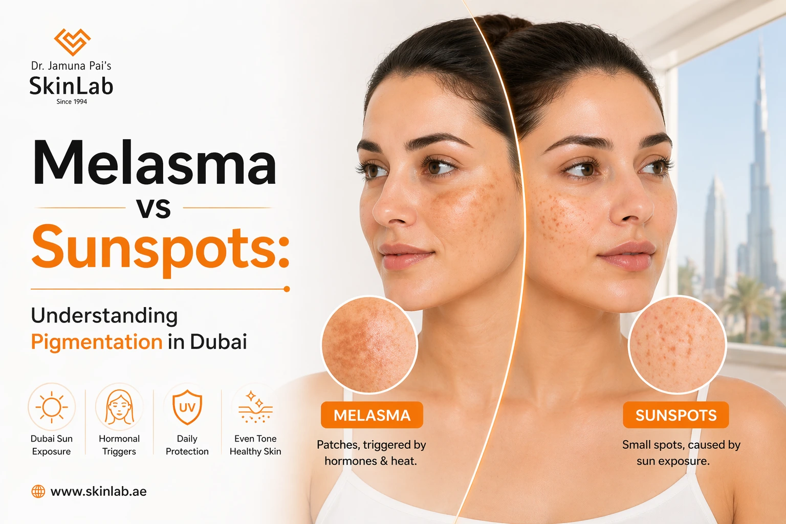 Melasma vs Sunspots: Understanding Pigmentation in Dubai